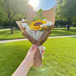 Crochet Sunflower Flower Bouquets - Image 5