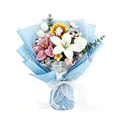 crochet tulip bouquet