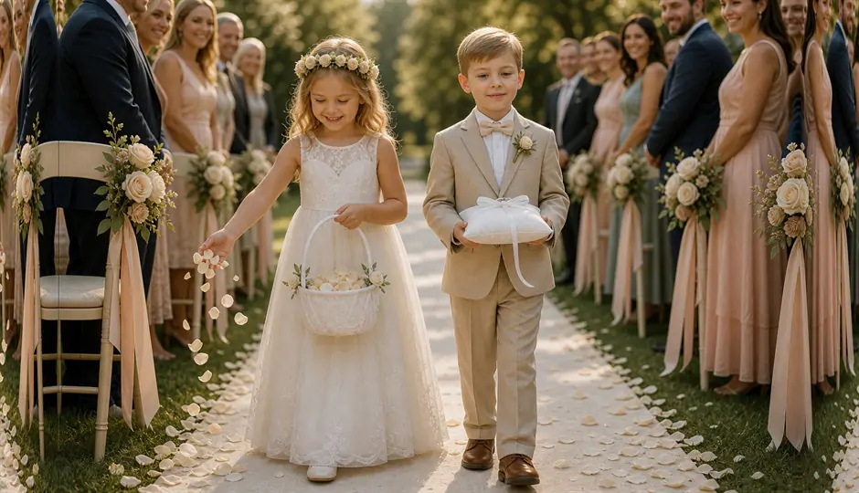 flower girls and page boys