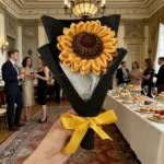 crochet sunflower bouquet