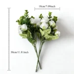 Centerpiece Decor – Artificial Eucalyptus Leaves 5 Stems - Image 2