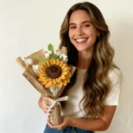 Crochet Sunflower Bouquet – Handmade Eternal Flowers - Image 8